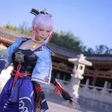 水淼Aqua《稻妻 神里绫华》主题写真：68张全套美图，含1个视频