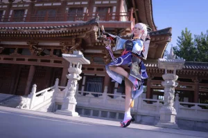 水淼Aqua《稻妻 神里绫华》主题写真：68张全套美图，含1个视频
