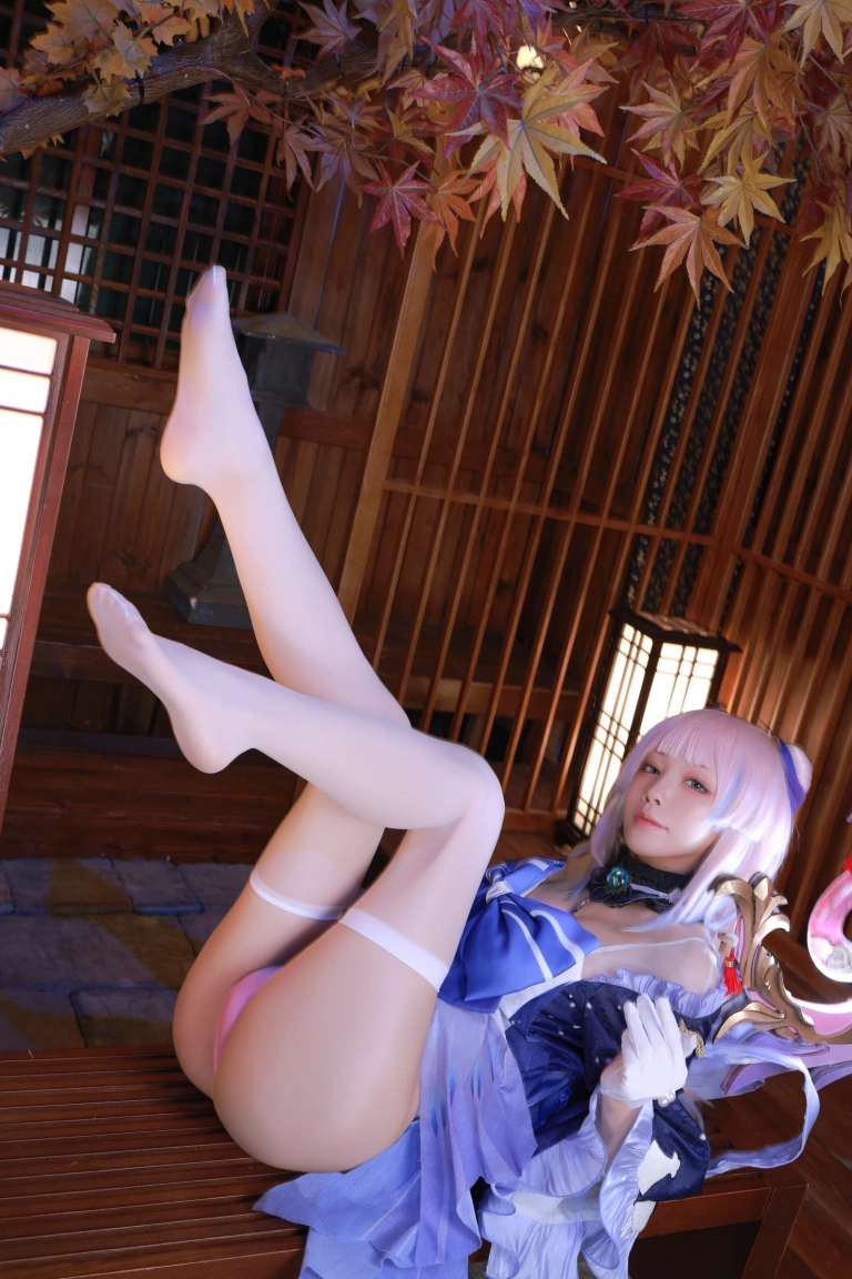 水淼Aqua《稻妻 珊瑚宫心海》主题写真：50张全套美图
