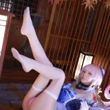 水淼Aqua《稻妻 珊瑚宫心海》主题写真：50张全套美图