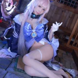 水淼Aqua《稻妻 珊瑚宫心海》主题写真：50张全套美图