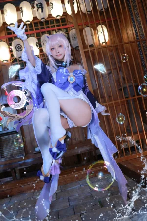 水淼Aqua《稻妻 珊瑚宫心海》主题写真：50张全套美图
