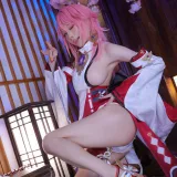 水淼Aqua《稻妻 八重神子》主题写真：52张全套美图