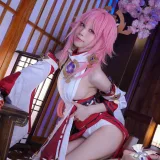 水淼Aqua《稻妻 八重神子》主题写真：52张全套美图