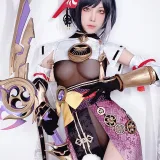 水淼Aqua《稻妻 九条裟罗》主题写真：62张全套美图
