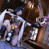 水淼Aqua《稻妻 九条裟罗》主题写真：62张全套美图