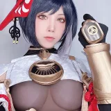水淼Aqua《稻妻 九条裟罗》主题写真：62张全套美图