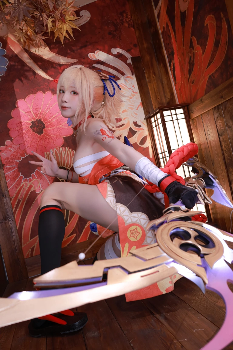 水淼Aqua《稻妻 宵宫》主题写真：101张全套美图
