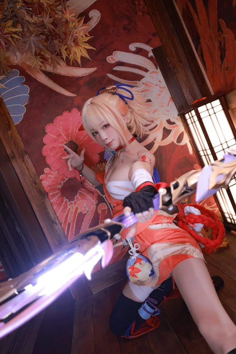 水淼Aqua《稻妻 宵宫》主题写真：101张全套美图