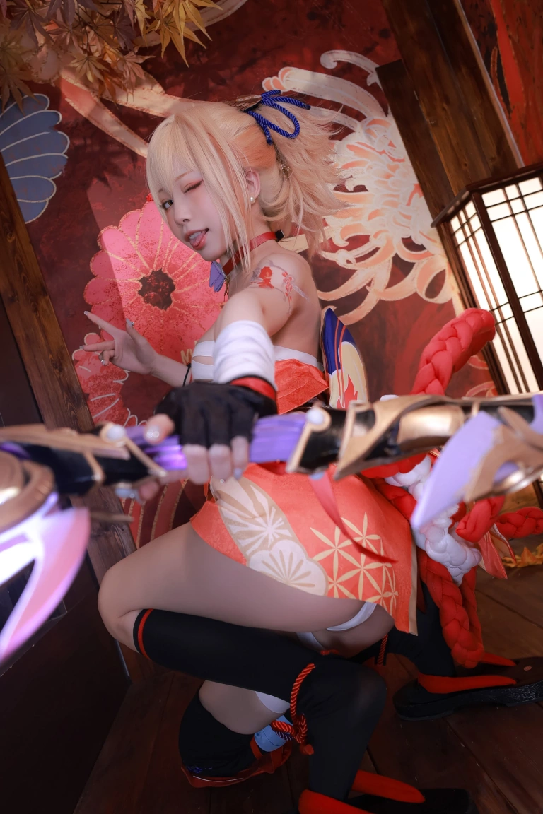 水淼Aqua《稻妻 宵宫》主题写真：101张全套美图