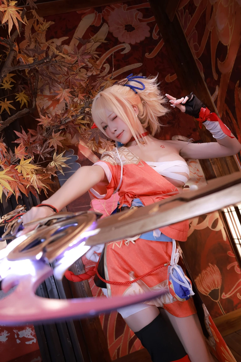 水淼Aqua《稻妻 宵宫》主题写真：101张全套美图