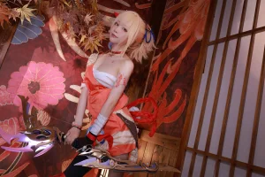 水淼Aqua《稻妻 宵宫》主题写真：101张全套美图
