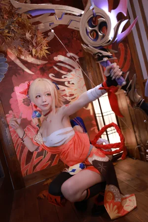 水淼Aqua《稻妻 宵宫》主题写真：101张全套美图
