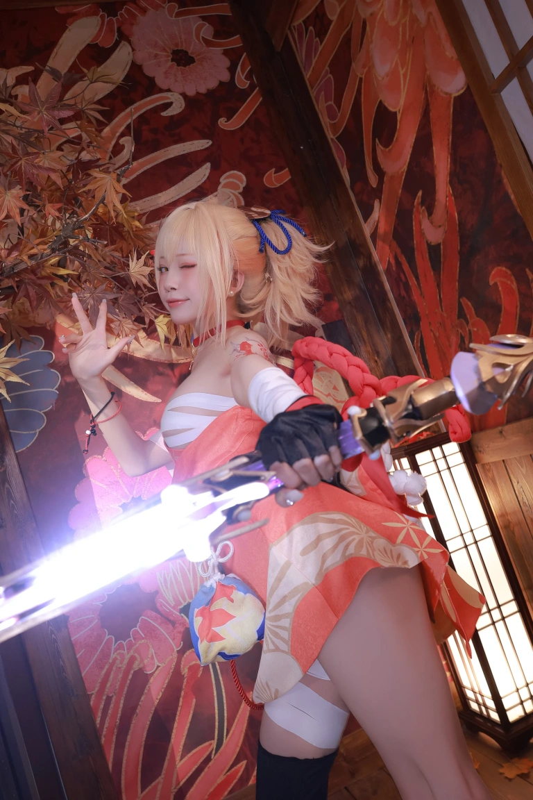 水淼Aqua《稻妻 宵宫》主题写真：101张全套美图