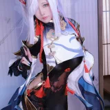 水淼Aqua《原神 申鶴》主题写真：90张全套美图