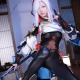 水淼Aqua《原神 申鶴》主题写真：90张全套美图