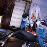 水淼Aqua《原神 申鶴》主题写真：90张全套美图