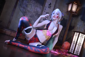 水淼Aqua《鬼灭之刃 上弦陆堕姬》主题写真：83张全套美图