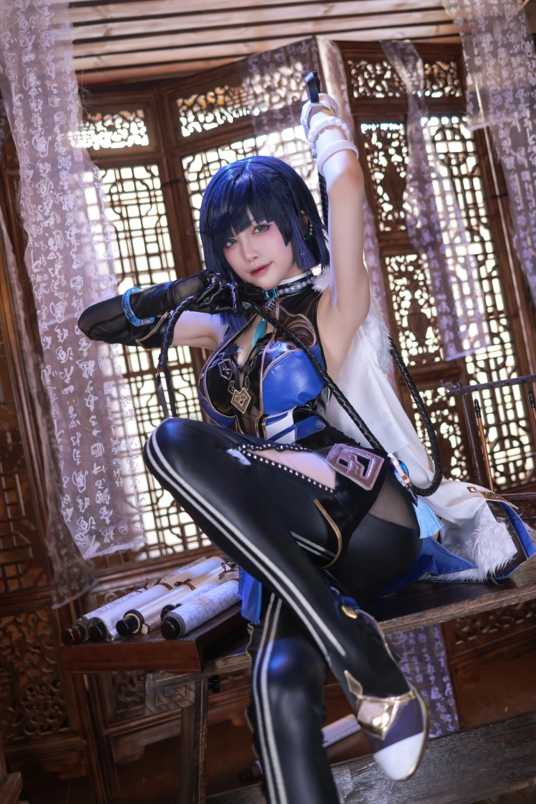水淼Aqua《原神 夜阑》主题写真：97张全套美图