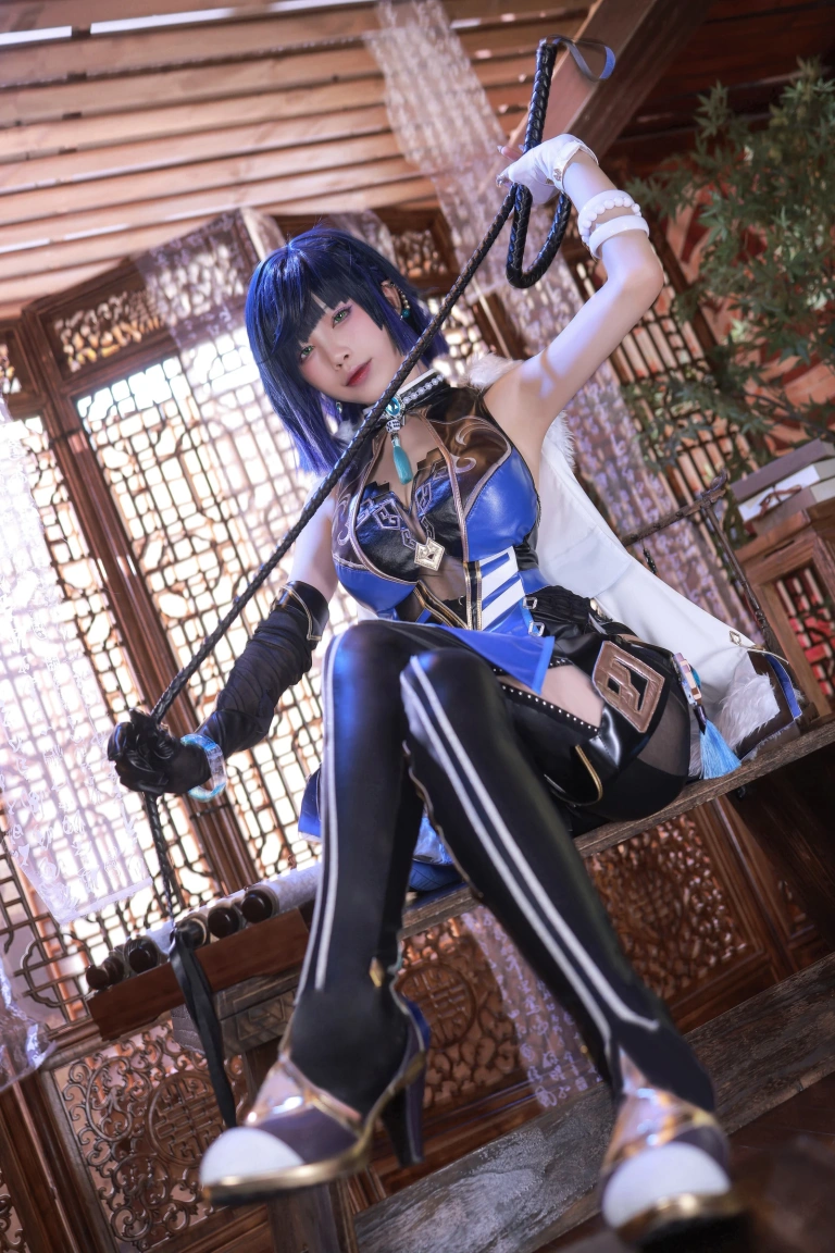 水淼Aqua《原神 夜阑》主题写真：97张全套美图