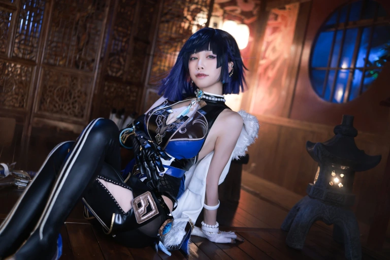 水淼Aqua《原神 夜阑》主题写真：97张全套美图