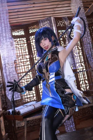 水淼Aqua《原神 夜阑》主题写真：97张全套美图