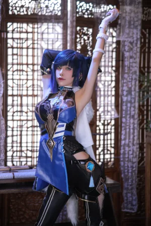 水淼Aqua《原神 夜阑》主题写真：97张全套美图