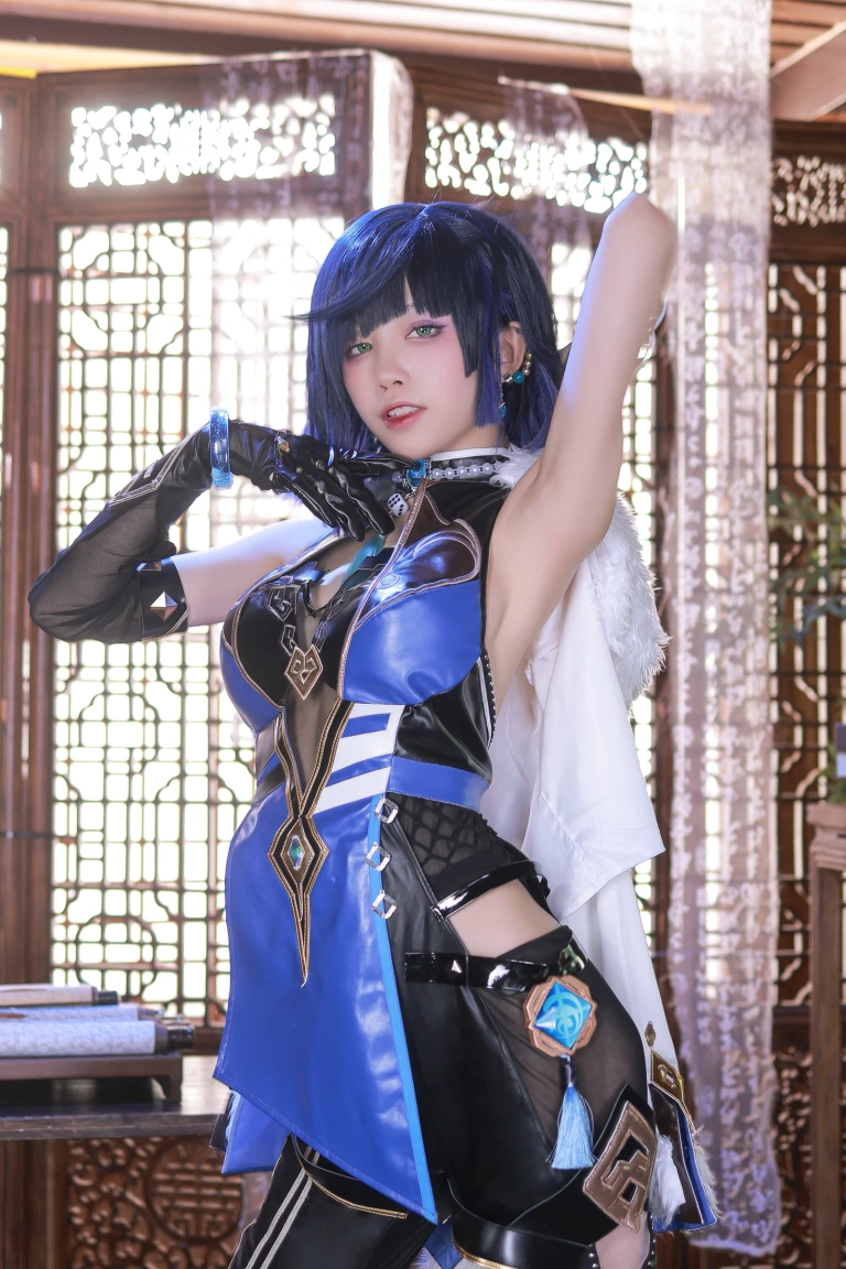 水淼Aqua《原神 夜阑》主题写真：97张全套美图