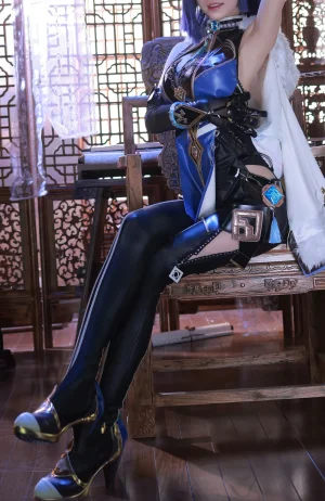 水淼Aqua《原神 夜阑》主题写真：97张全套美图