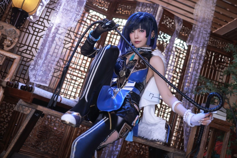 水淼Aqua《原神 夜阑》主题写真：97张全套美图