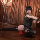 水淼Aqua《约尔 黑礼服》主题写真：65张全套美图