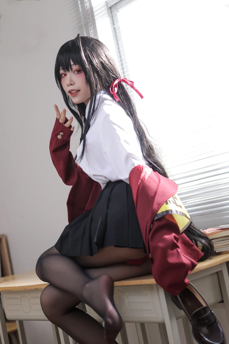 水淼Aqua《JK大凤》主题写真：71张全套美图