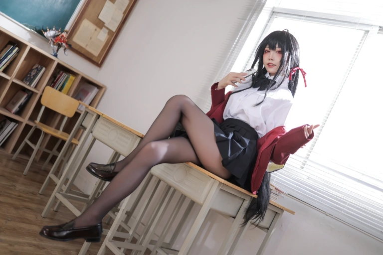水淼Aqua《JK大凤》主题写真：71张全套美图