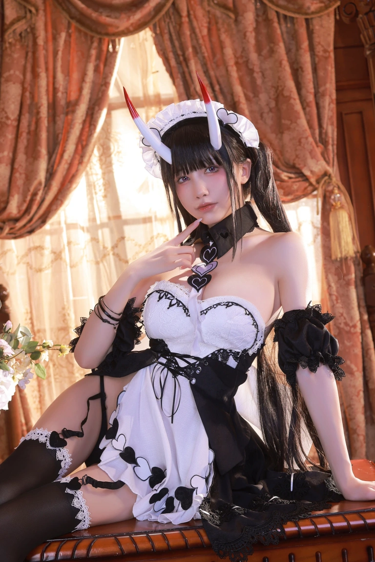 水淼Aqua《能代女仆》主题写真：61张全套美图