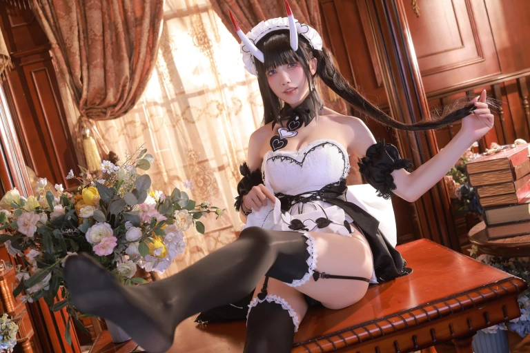 水淼Aqua《能代女仆》主题写真：61张全套美图