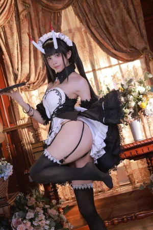 水淼Aqua《能代女仆》主题写真：61张全套美图
