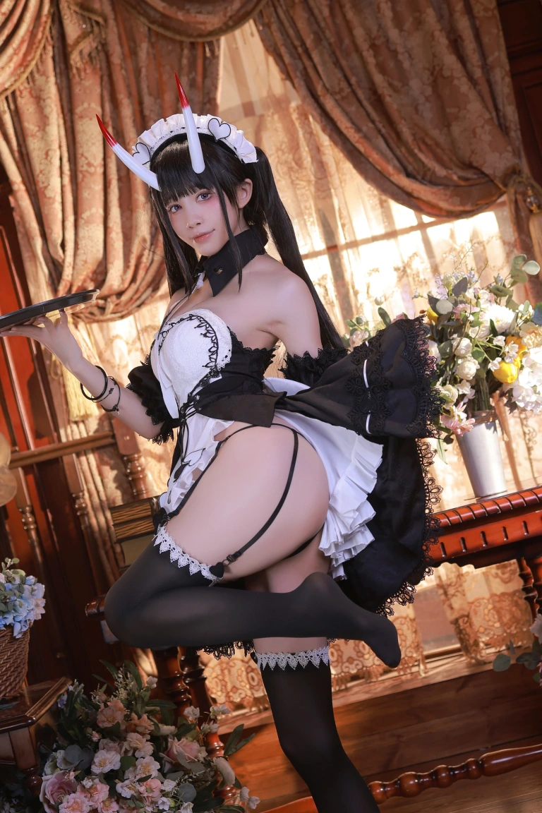 水淼Aqua《能代女仆》主题写真：61张全套美图