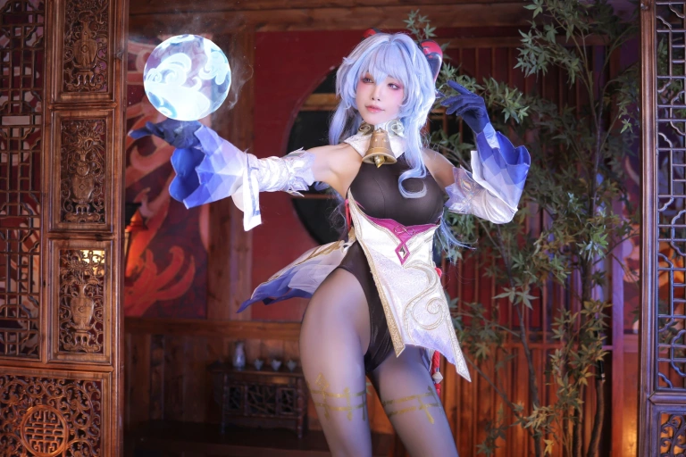 水淼Aqua《原神 甘雨》主题写真：122张全套美图
