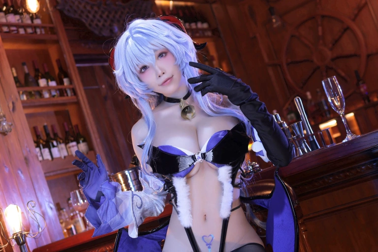 水淼Aqua《甘雨 同人魅魔》主题写真：75张全套美图