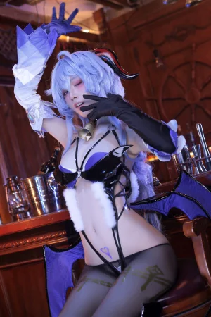 水淼Aqua《甘雨 同人魅魔》主题写真：75张全套美图
