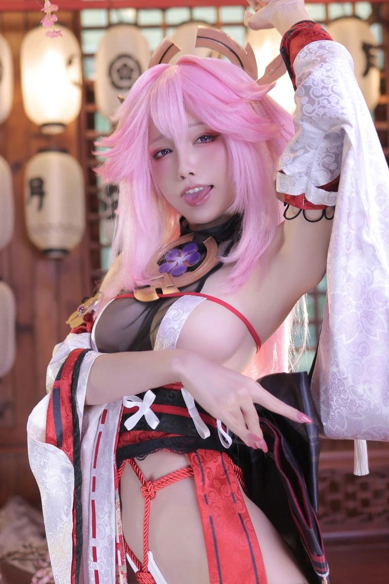 水淼Aqua《八重神子（新）》主题写真：93张全套美图