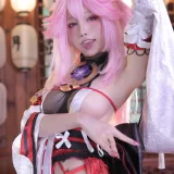 水淼Aqua《八重神子（新）》主题写真：93张全套美图
