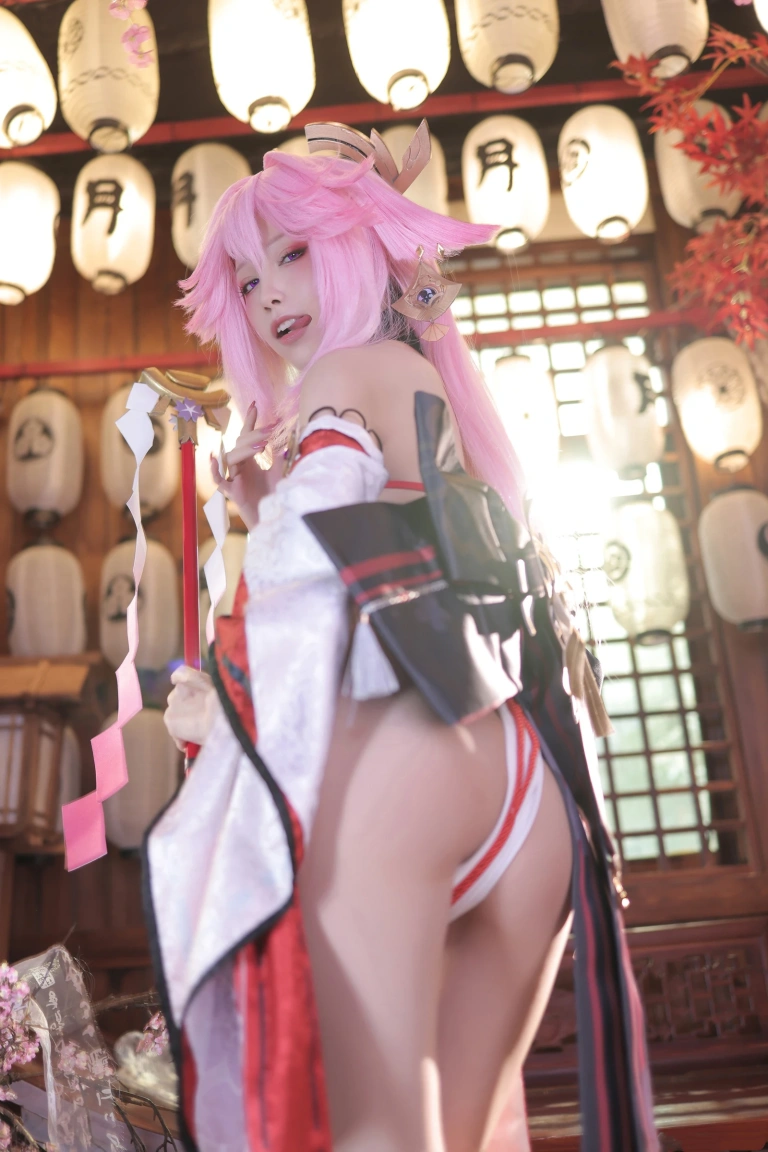 水淼Aqua《八重神子（新）》主题写真：93张全套美图