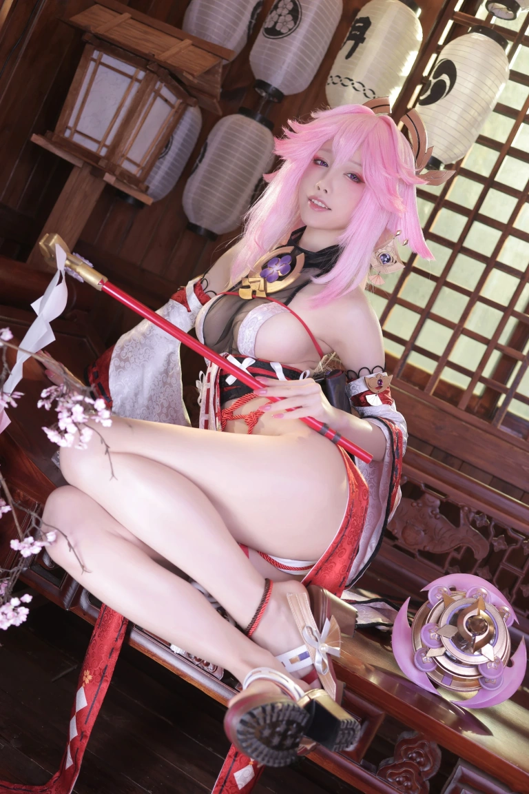 水淼Aqua《八重神子（新）》主题写真：93张全套美图