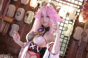 水淼Aqua《八重神子（新）》主题写真：93张全套美图