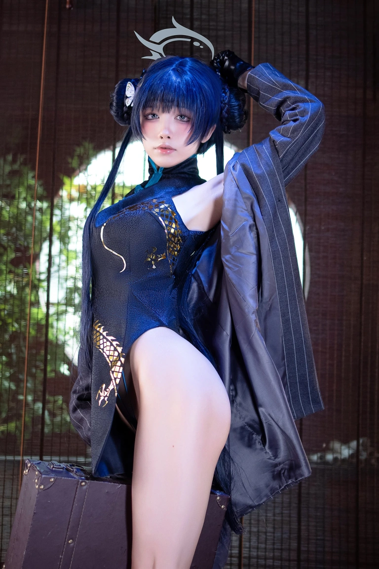 水淼Aqua《碧蓝档案 妃咲》主题写真：89张全套美图
