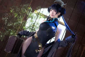 水淼Aqua《碧蓝档案 妃咲》主题写真：89张全套美图