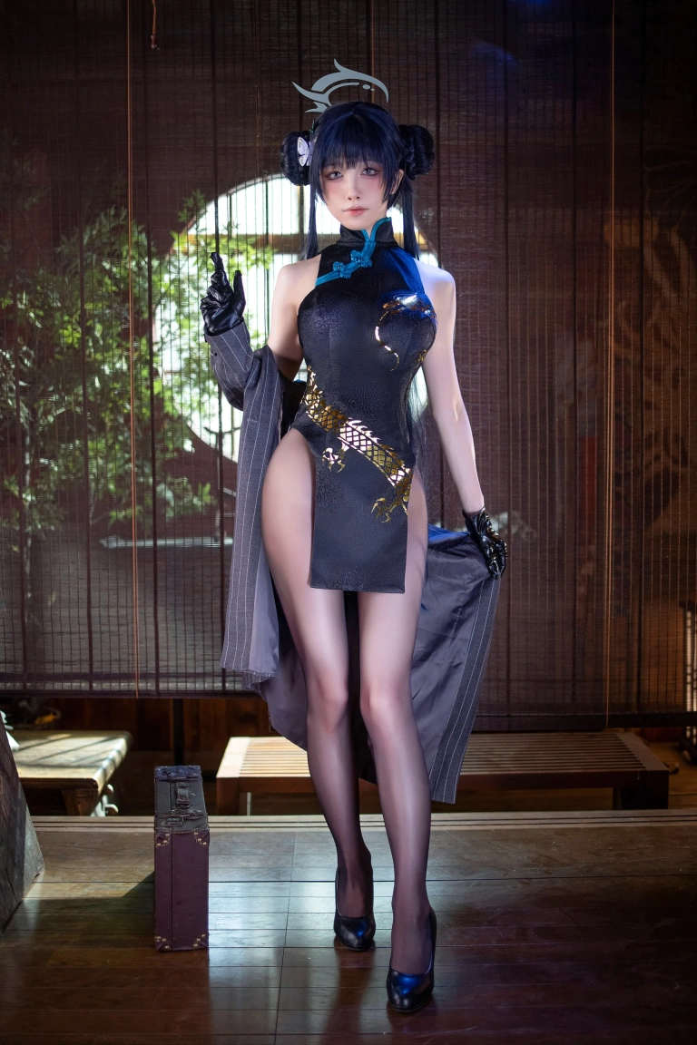 水淼Aqua《碧蓝档案 妃咲》主题写真：89张全套美图
