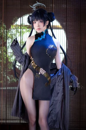 水淼Aqua《碧蓝档案 妃咲》主题写真：89张全套美图