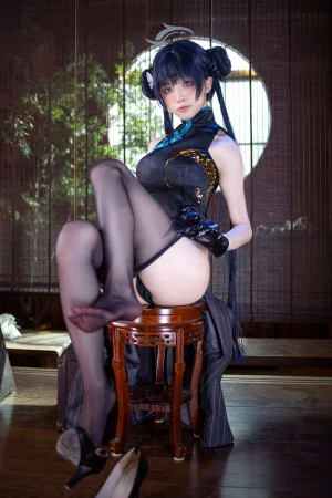 水淼Aqua《碧蓝档案 妃咲》主题写真：89张全套美图